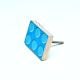 Handmade Pine Wood Blue LEGO-Inspired Knob for Kids